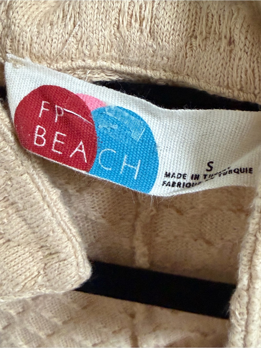 Small free people FP beach Ramona textured one piece romper shorts cream beige - Picture 5 of 12